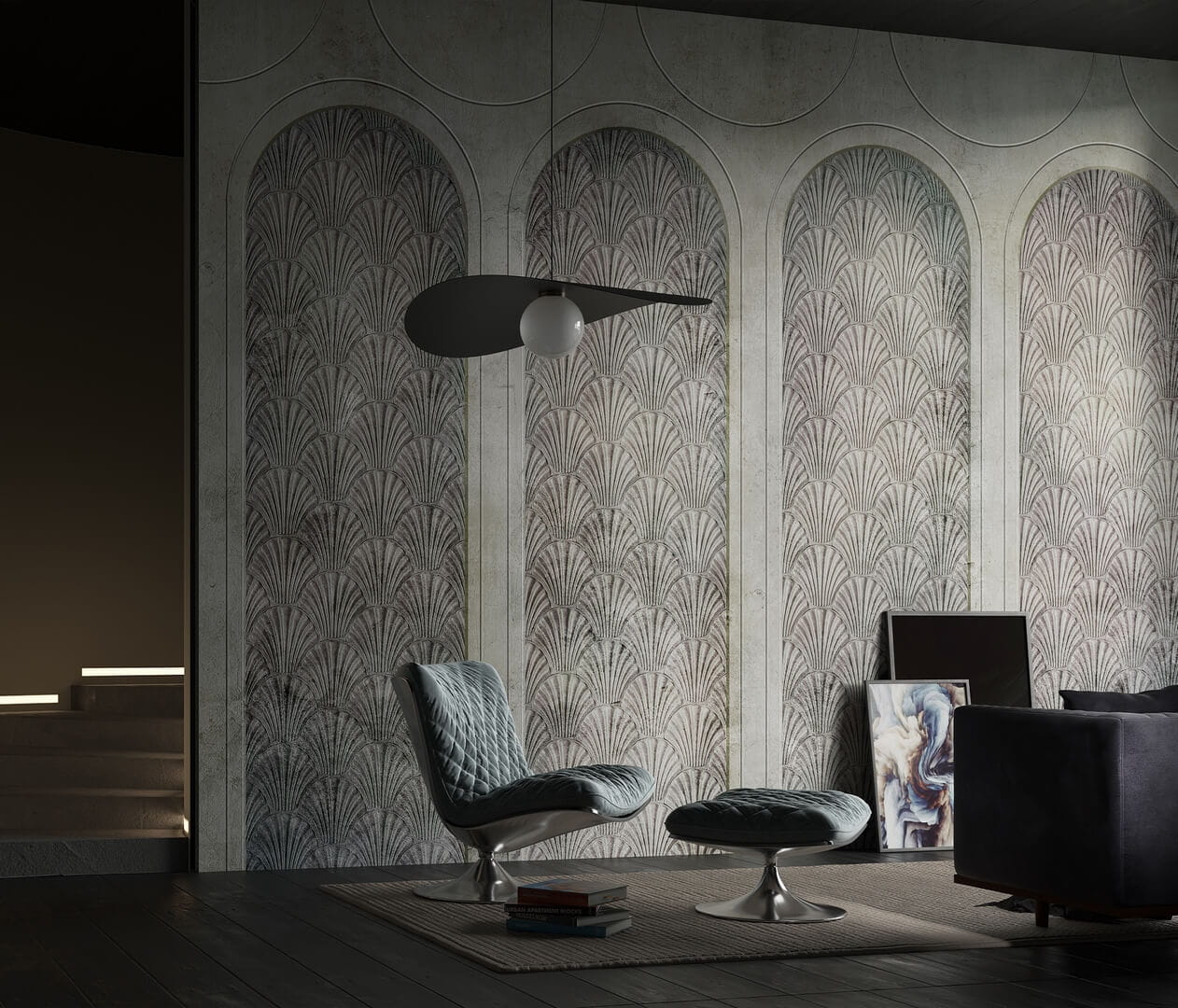 Fototapeta w stylu art-deco Wallcraft Arma 530322201