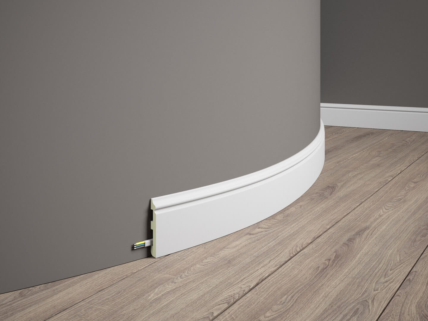 Listwa podłogowa elastyczna MD018F Mardom Decor wys. 8cm
