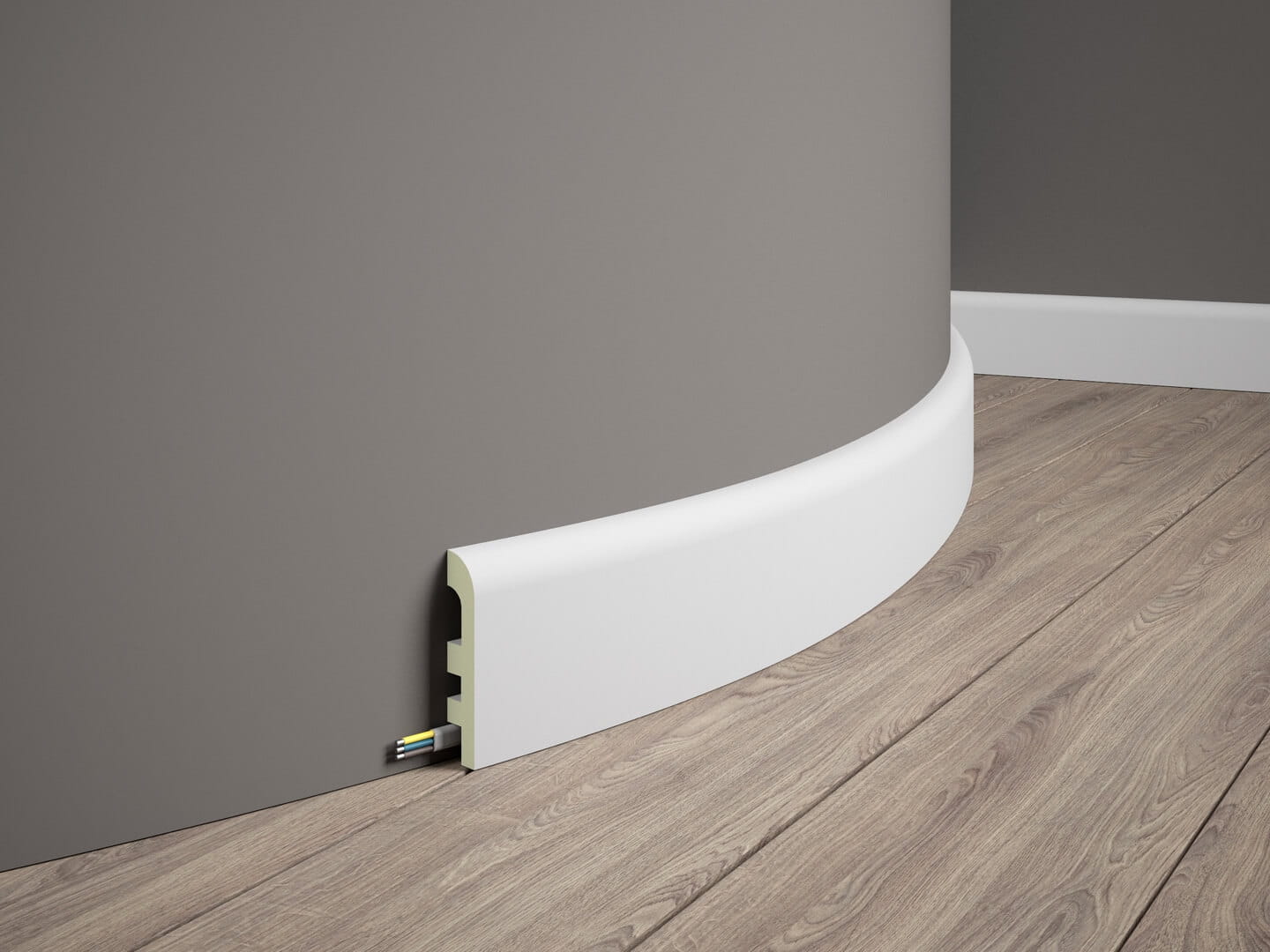 Listwa podłogowa elastyczna MD355F Mardom Decor wys. 9,7cm