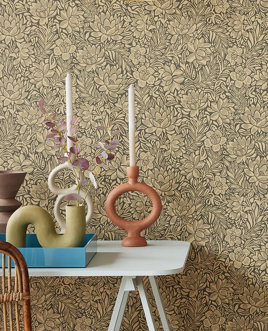 Tapeta kwiaty vintage Eijffinger 316025 Posy