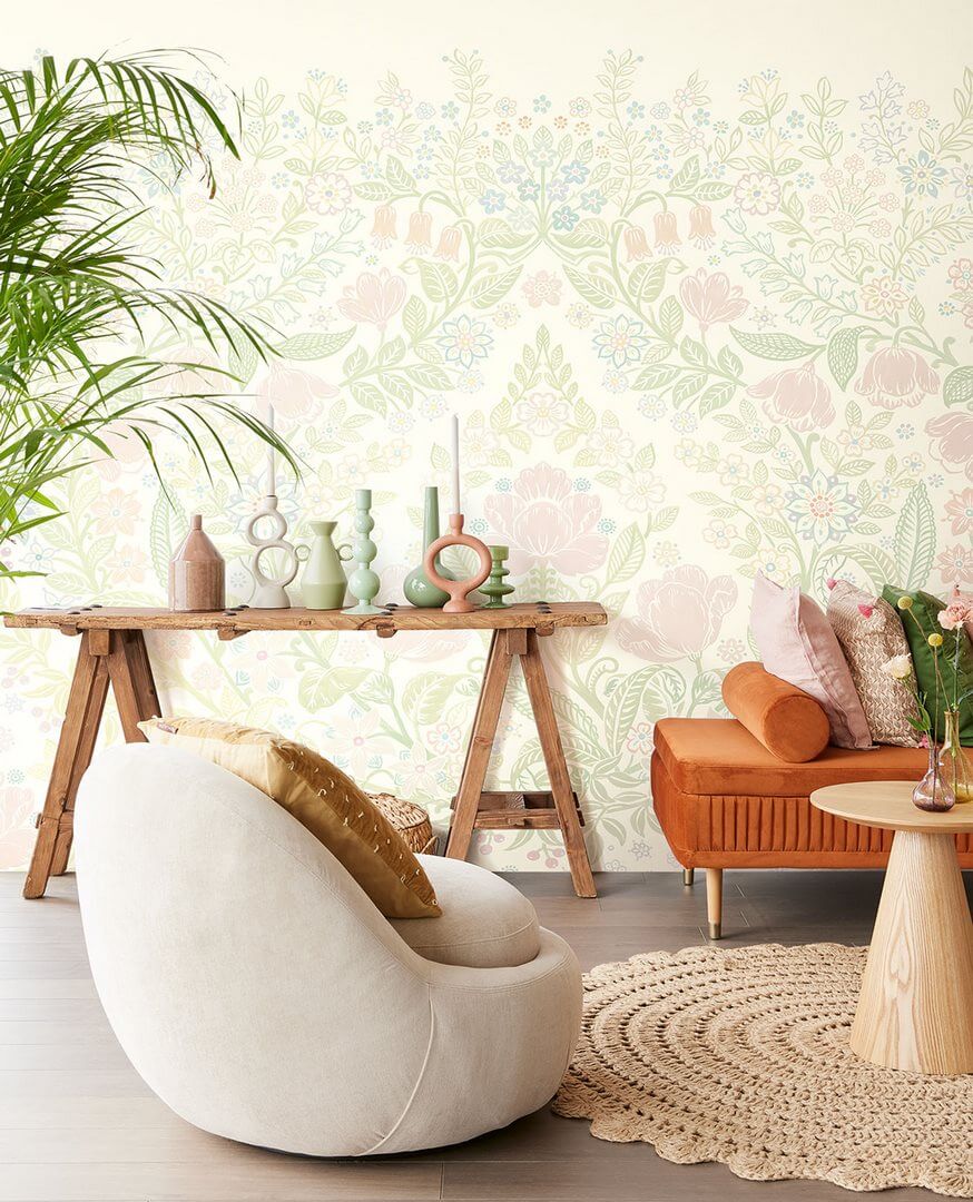 Mural roślinny ornament Eijffinger 316080 Posy