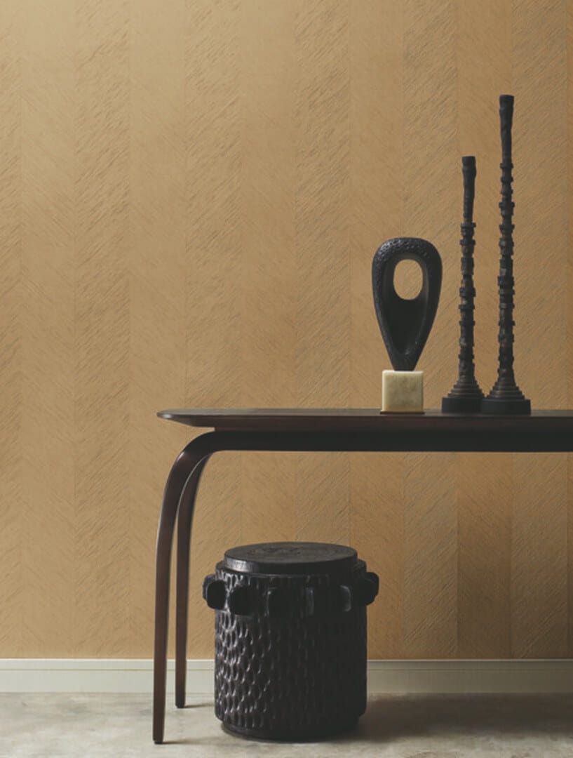 Tapeta naturalna w jodełkę York Antonina Vella BO6606 Metalic Chevron Boho Luxe