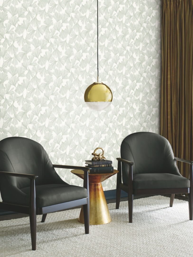 Tapeta liście Ginkgo Biloba York Antonina Vella DD3744 Ginkgo Toss Dazzling Dimensions II