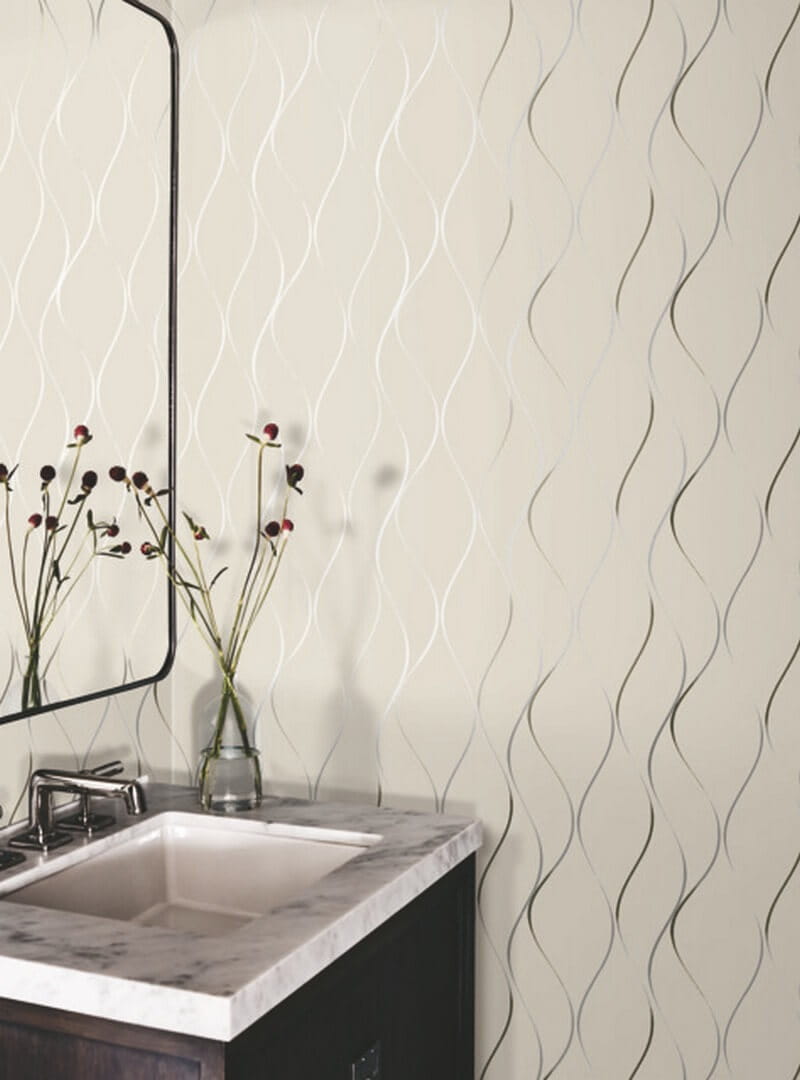 Tapeta pofalowane linie York Antonina Vella Y6201404 Wavy Stripe Dazzling Dimensions II