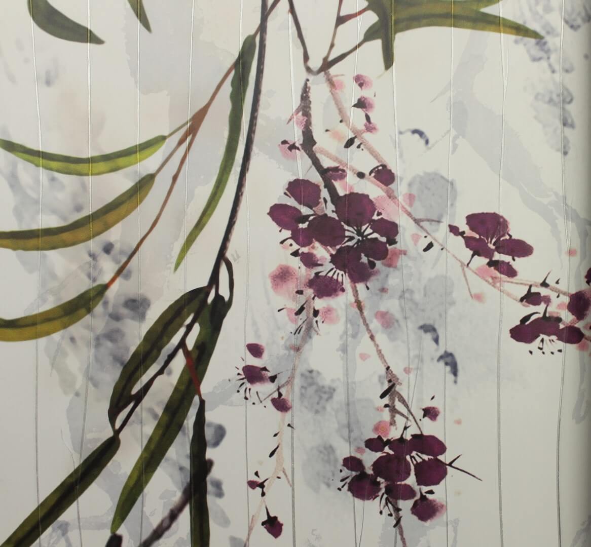 Mural roślinne pnącza plisowany Marburg 63454 Crush Motion