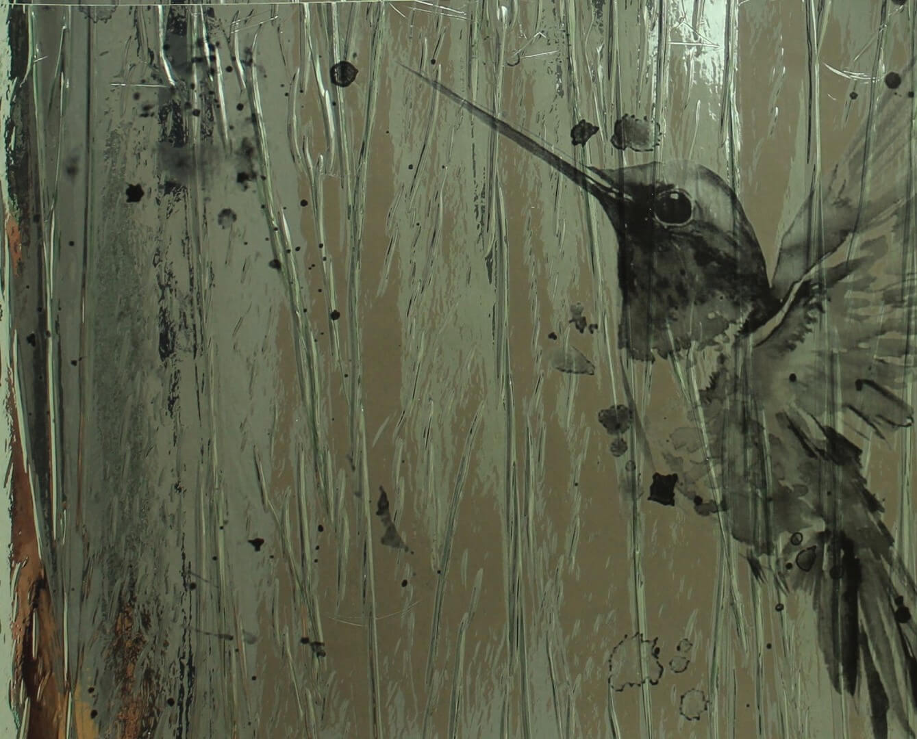 Mural ptaki plisowany folia Marburg 63463 Crush Motion