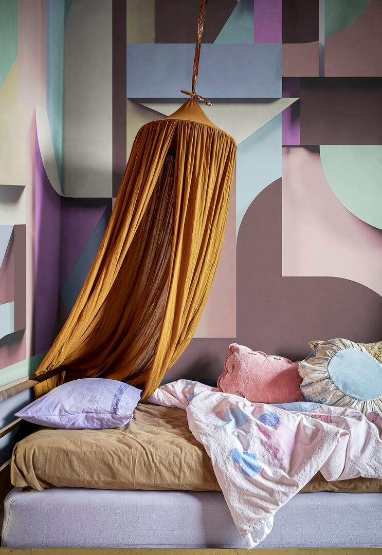 Fototapeta geometryczna efekt 3D Rebel Walls R19290 Caroline Pastel Mic Linder