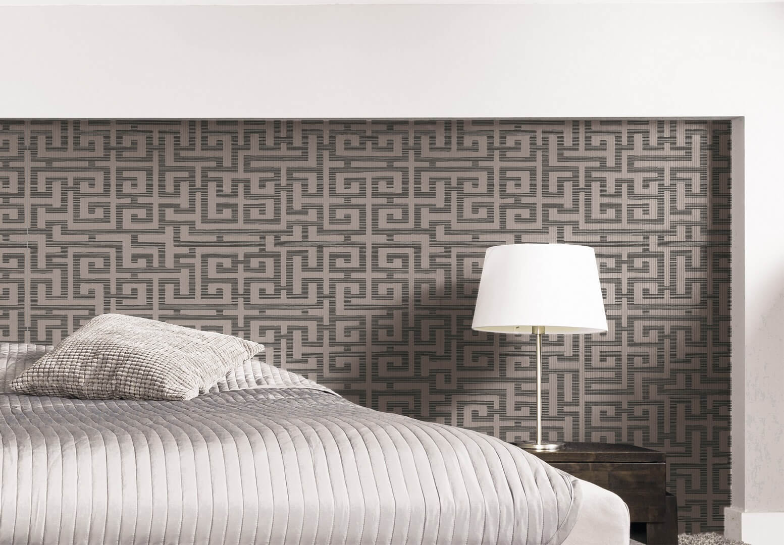 Tapeta tekstylna greckie meandry Wallquest JC30602 GrassEffects 2