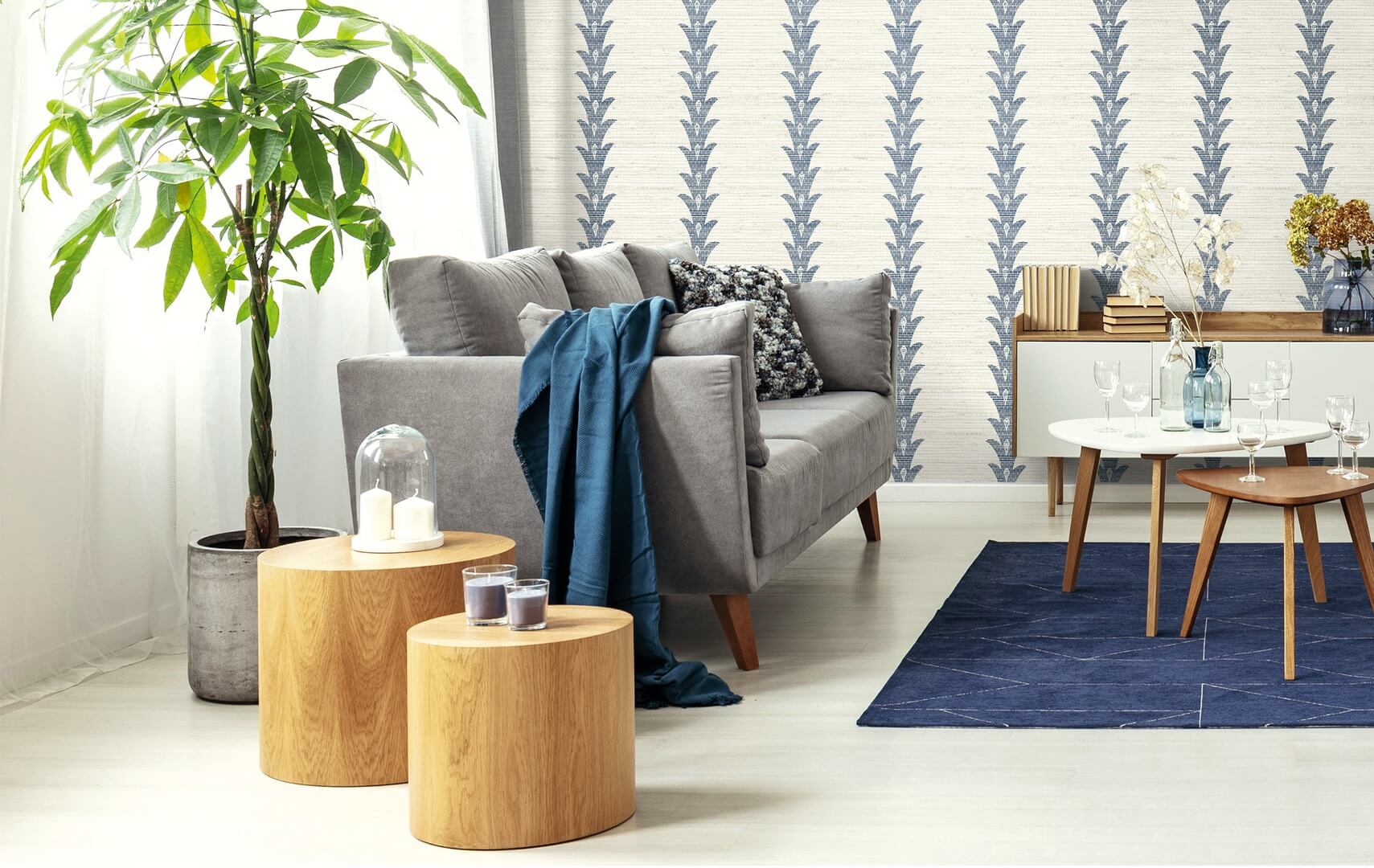 Tapeta tekstylna roślinna Wallquest JC31504 GrassEffects 2
