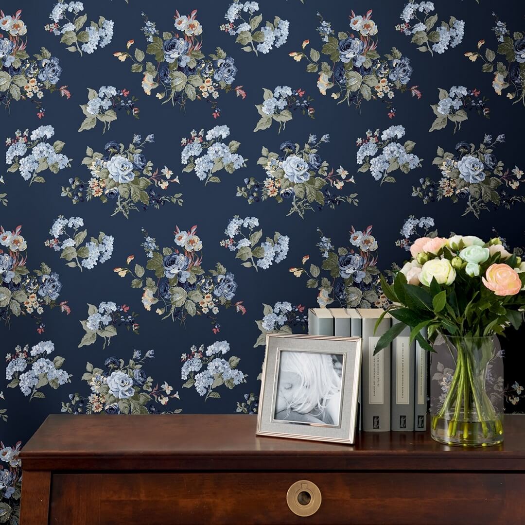 Tapeta bukiety kwiatów Laura Ashley 114898 Rosemore Volume II