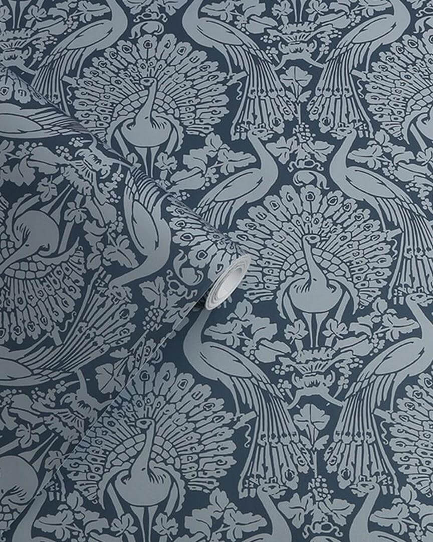 Tapeta pawie Laura Ashley 114910 Peacock Damask Volume II