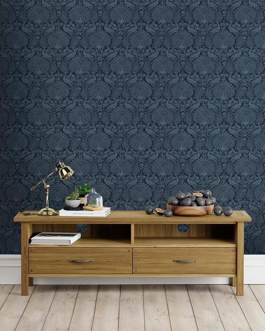 Tapeta pawie Laura Ashley 114910 Peacock Damask Volume II