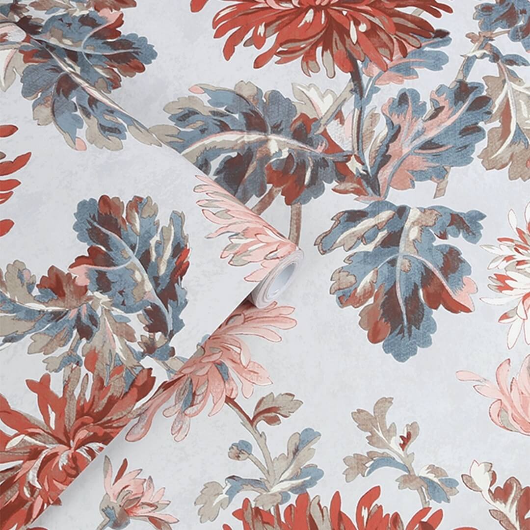 Tapeta kwiaty chryzantemy Laura Ashley 114912 Maryam Volume II