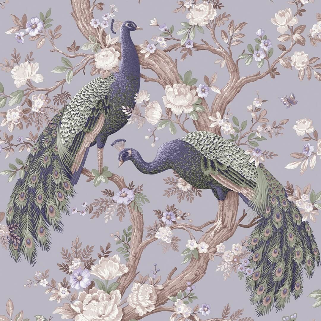 Tapeta rośliny i pawie Laura Ashley 115253 Belvedere Volume II