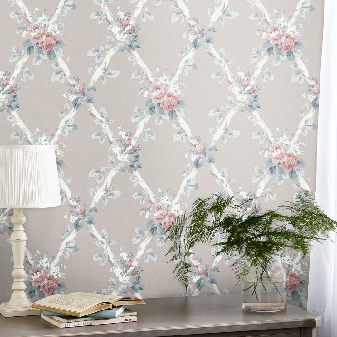 Tapeta kwietny trejaż Laura Ashley 115267 Elwyn Volume II