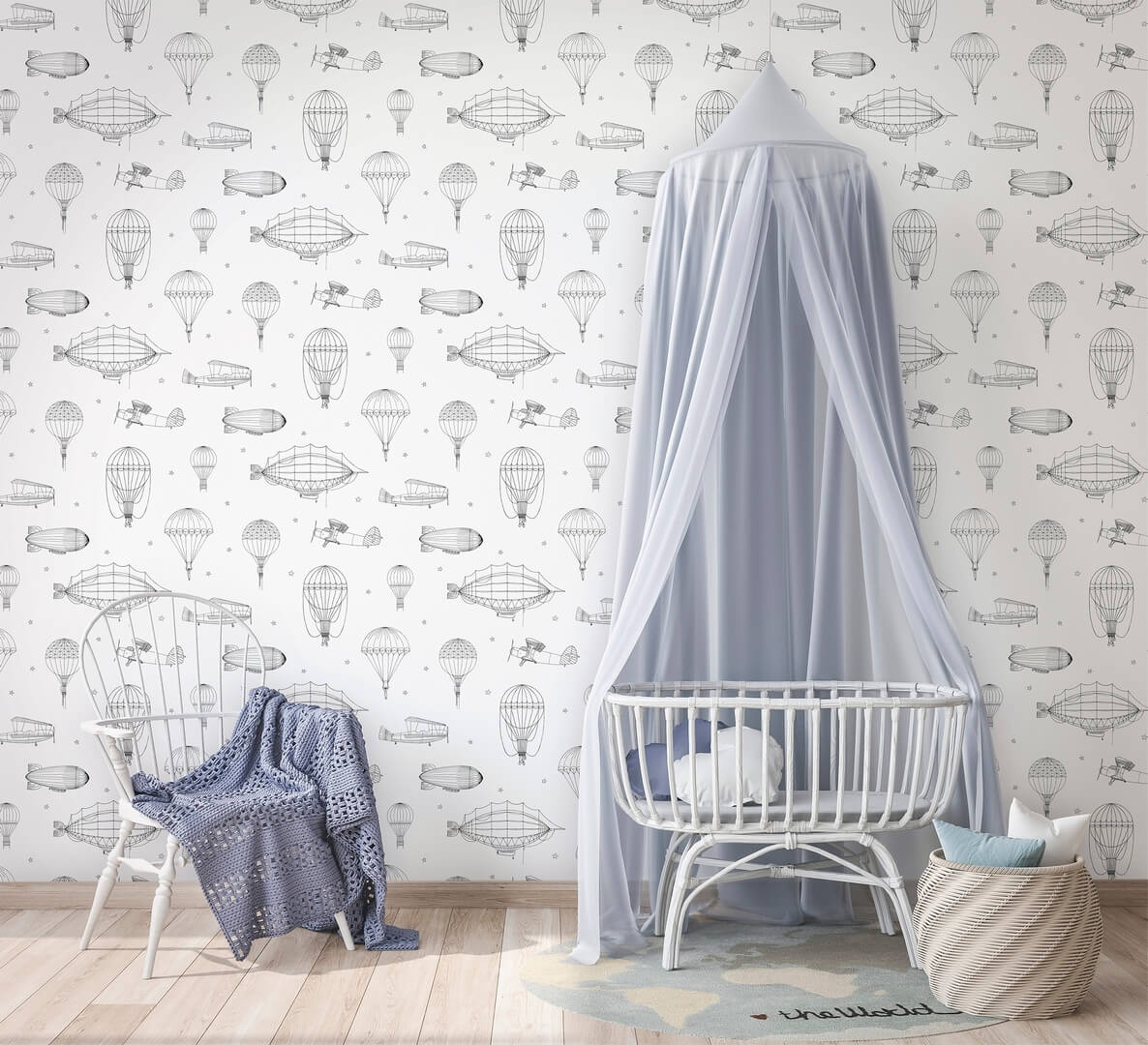Tapeta latające maszyny Marburg 45827 Kids Walls Little Adventures
