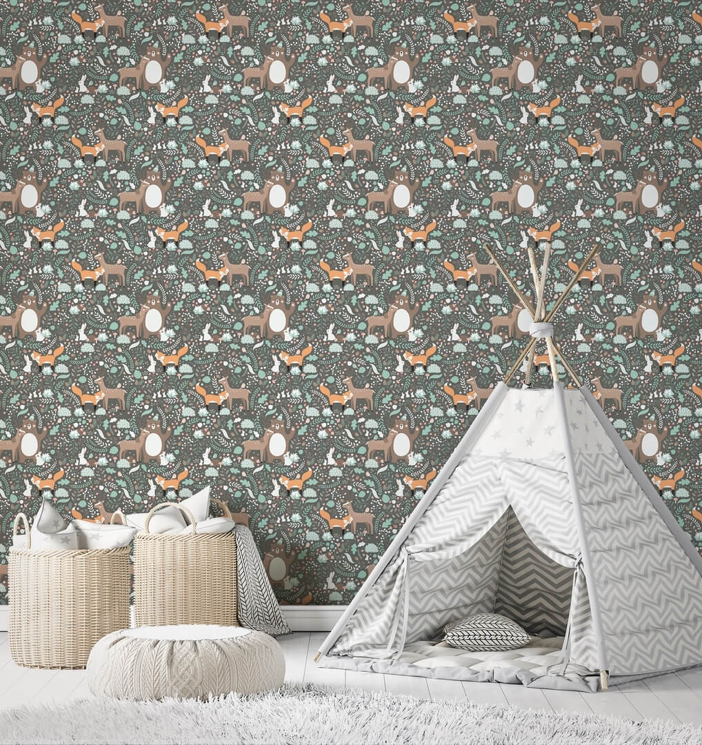 Tapeta zwierzęta leśne Marburg 45870 Kids Walls Little Adventures