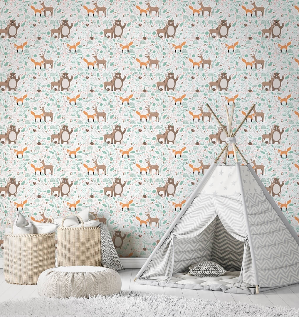 Tapeta zwierzęta leśne Marburg 45872 Kids Walls Little Adventures