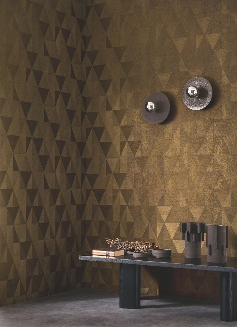 Tapeta geometryczna romby Casamance 75771120 Parangon Textures Metalliques