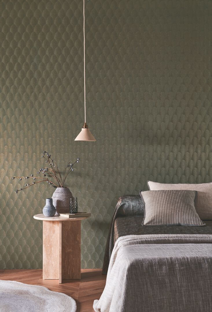 Tapeta artdecowskie łuki Casamance 75781528 Tourmaline Textures Metalliques