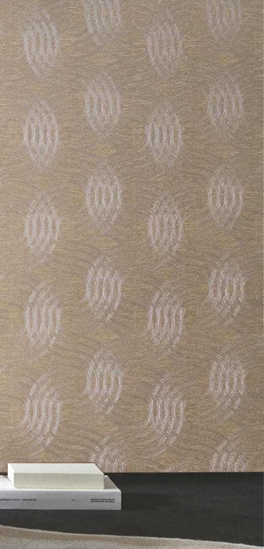 Tapeta zaokrąglone linie Casamance 75792446 Auraria Textures Metalliques