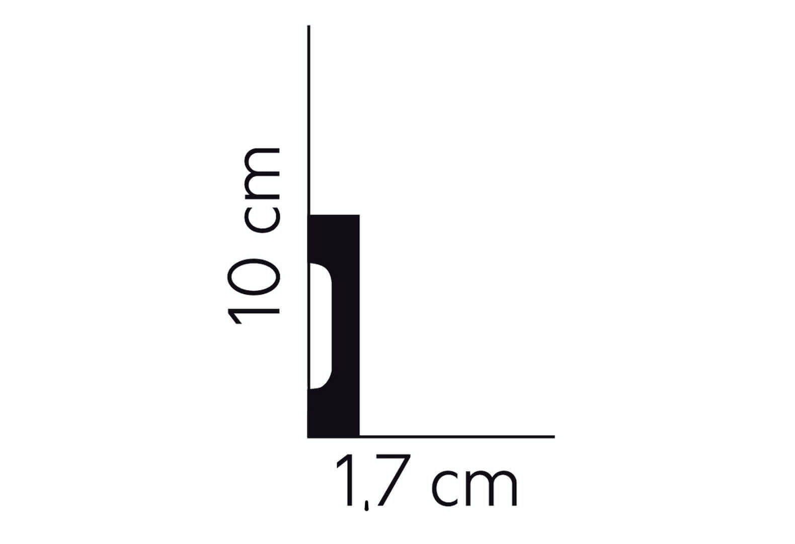 Listwa podłogowa MD009P Satyna Mardom Decor wys. 10cm