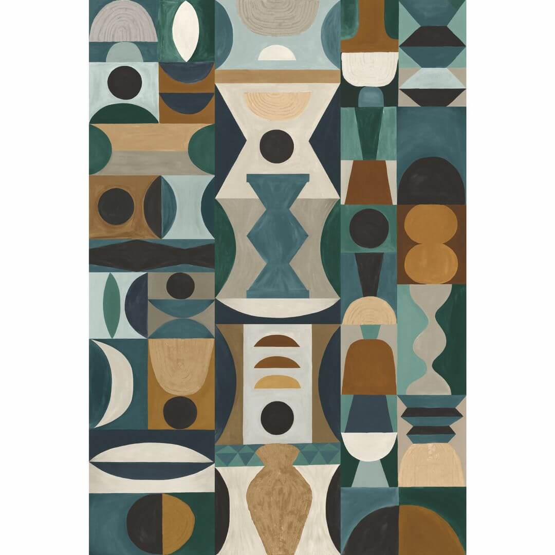 Mural retro geometryczny Casamance 75564282 Modelage Panoramas 2