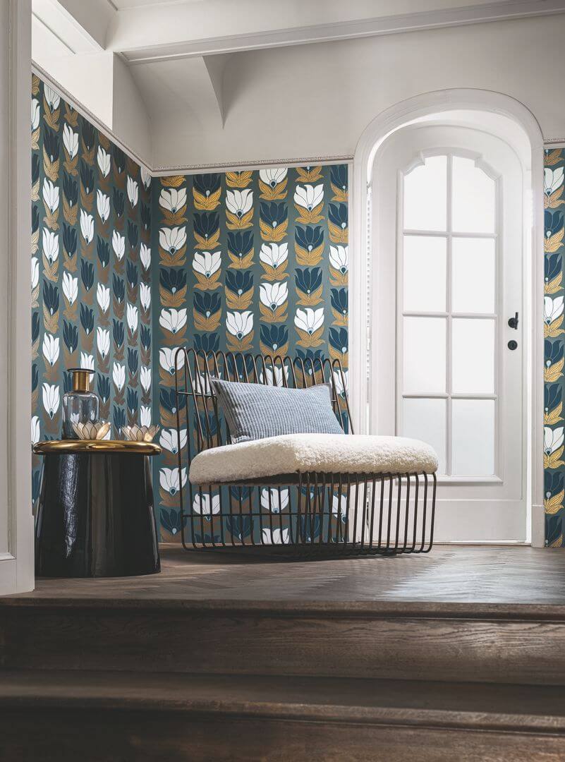 Tapeta kwiaty Casamance 75691120 Dauphine Square Jasmin