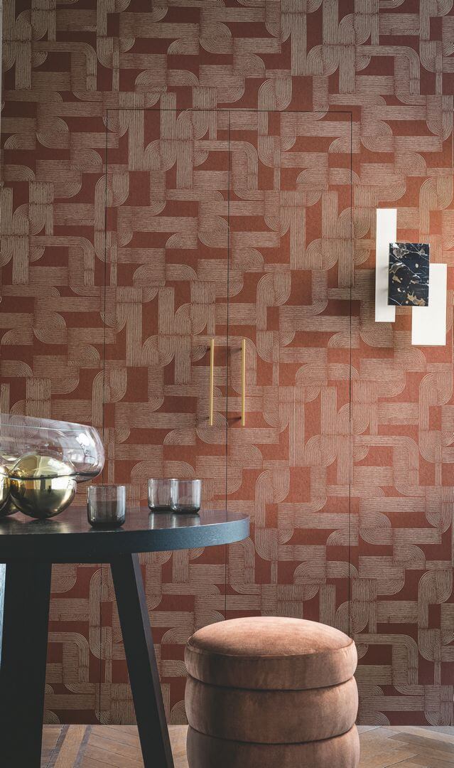 Tapeta linie Casamance 75701732 Hector Square Jasmin