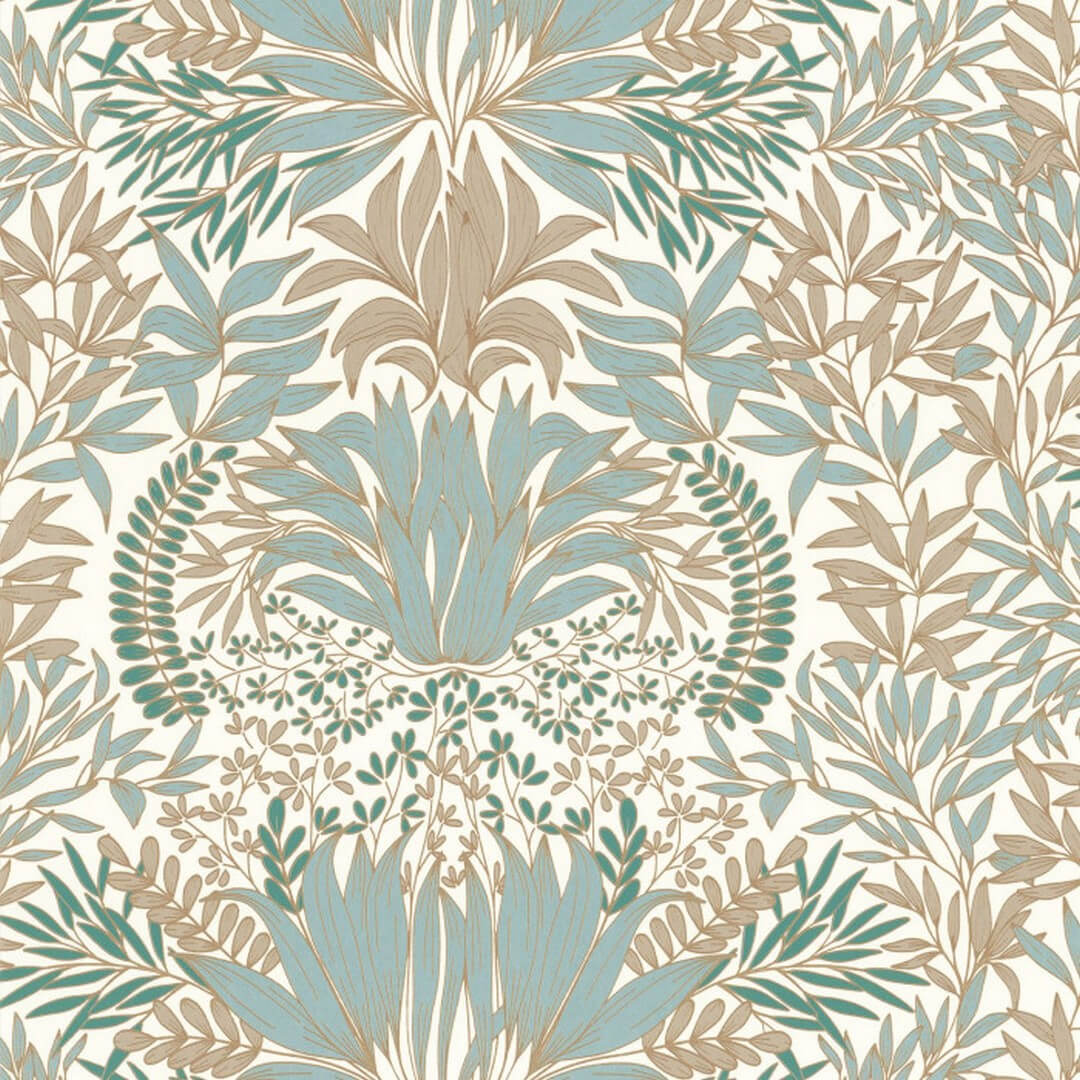 Tapeta roślinny ornament Casamance 75733262 Chardon Square Jasmin