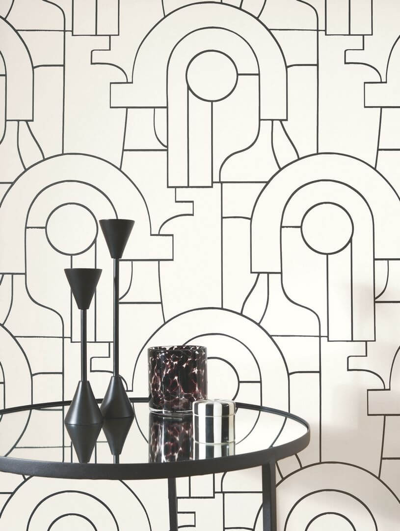 Tapeta artystyczne linie Casadeco CONI 88412519 Arty Iconic