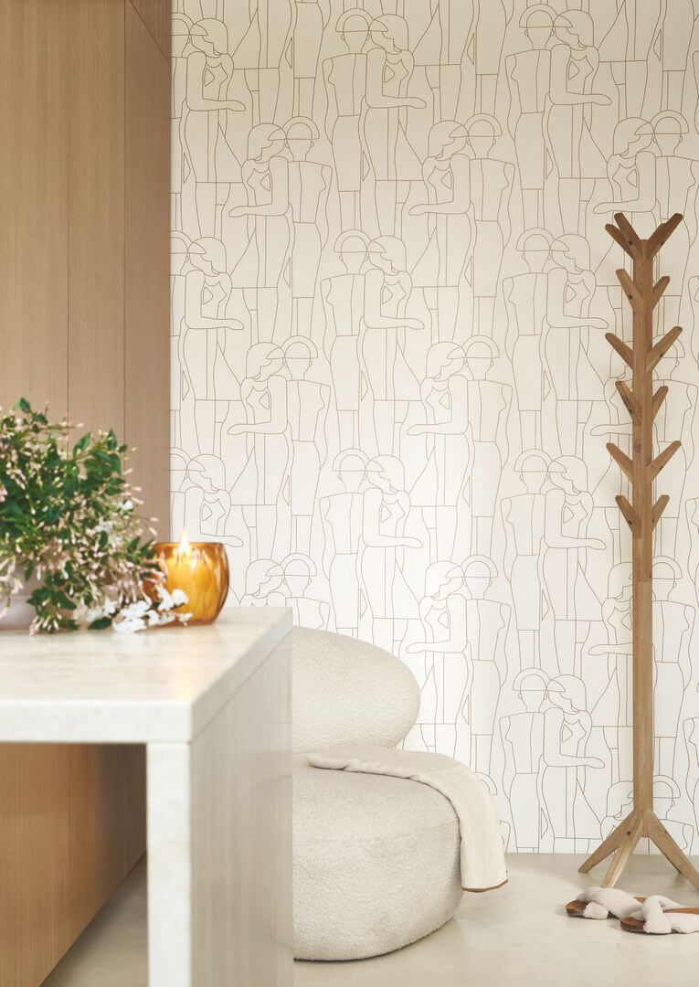 Tapeta linie, modelki Casadeco CONI 88439909 Model Iconic