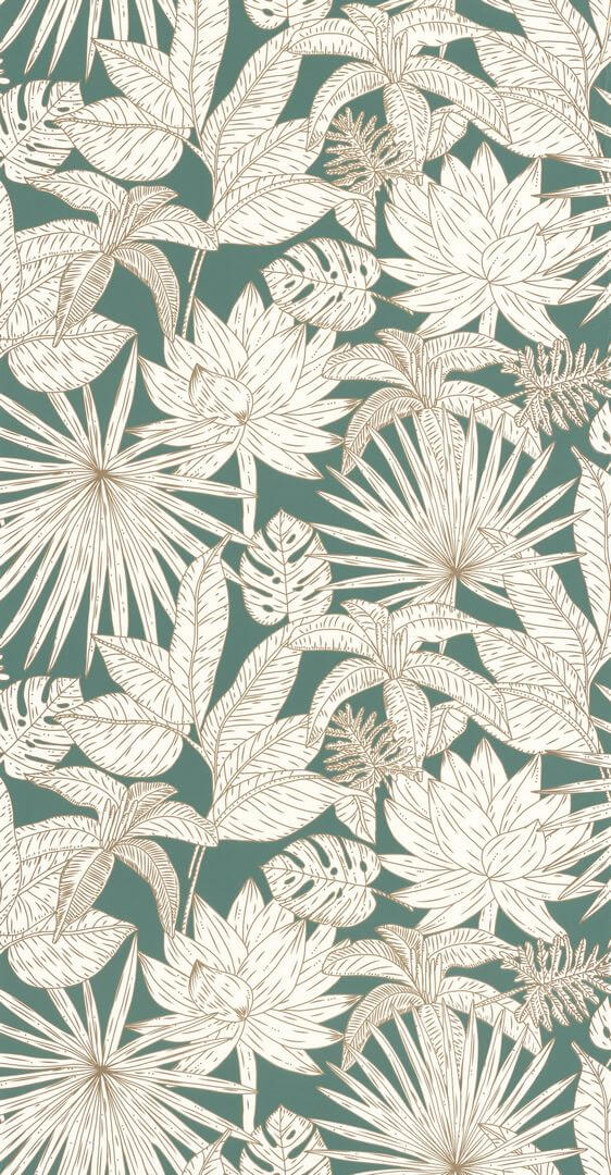 Tapeta egzotyczna roślinność Caselio GCO 101437299 Hawai Green & Co
