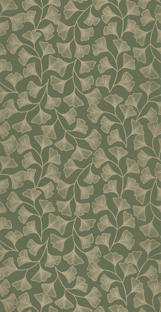 Tapeta liście liście ginkgo biloba Caselio GCO 103917221 Osaka Green & Co