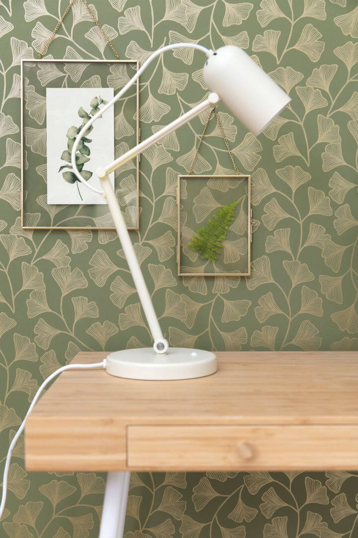Tapeta liście liście ginkgo biloba Caselio GCO 103917221 Osaka Green & Co