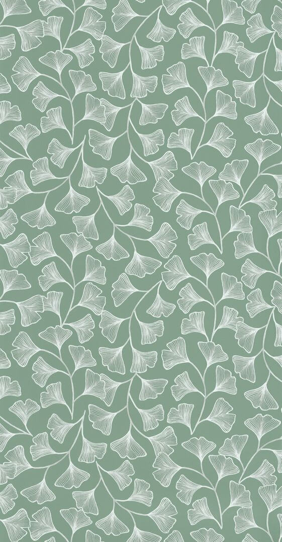 Tapeta liście liście ginkgo biloba Caselio GCO 103917493 Osaka Green & Co