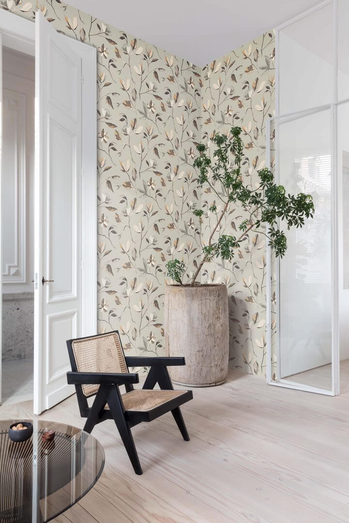 Tapeta kwiaty magnolii Khroma ZEN001 Blooming Zen