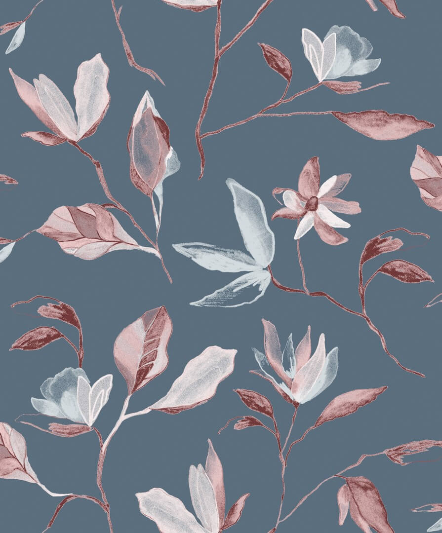 Tapeta kwiaty magnolii Khroma ZEN008 Blooming Zen