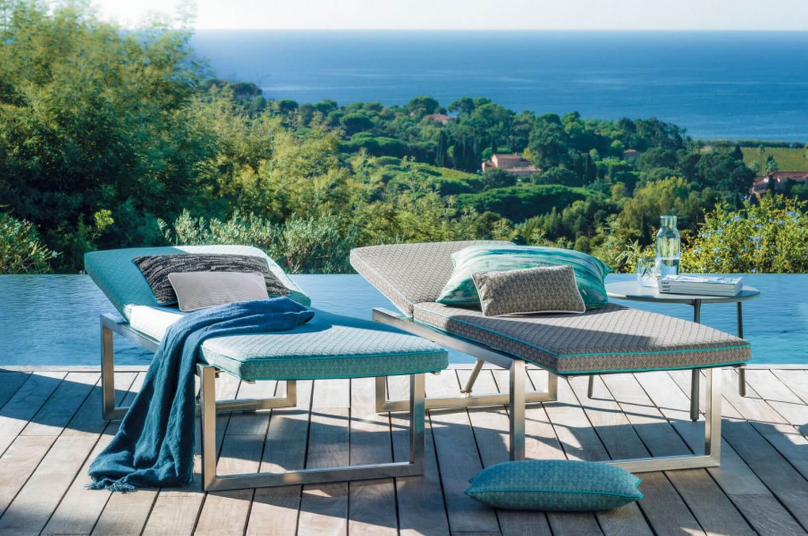 Tkanina tapicerska zewnętrzna Casamance A38320939 Vogue Amorgos