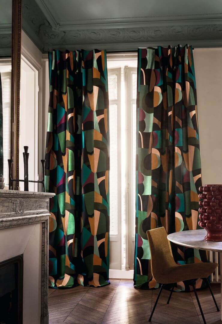 Tkanina geometryczna Casamance 50040225 Fascination Arty