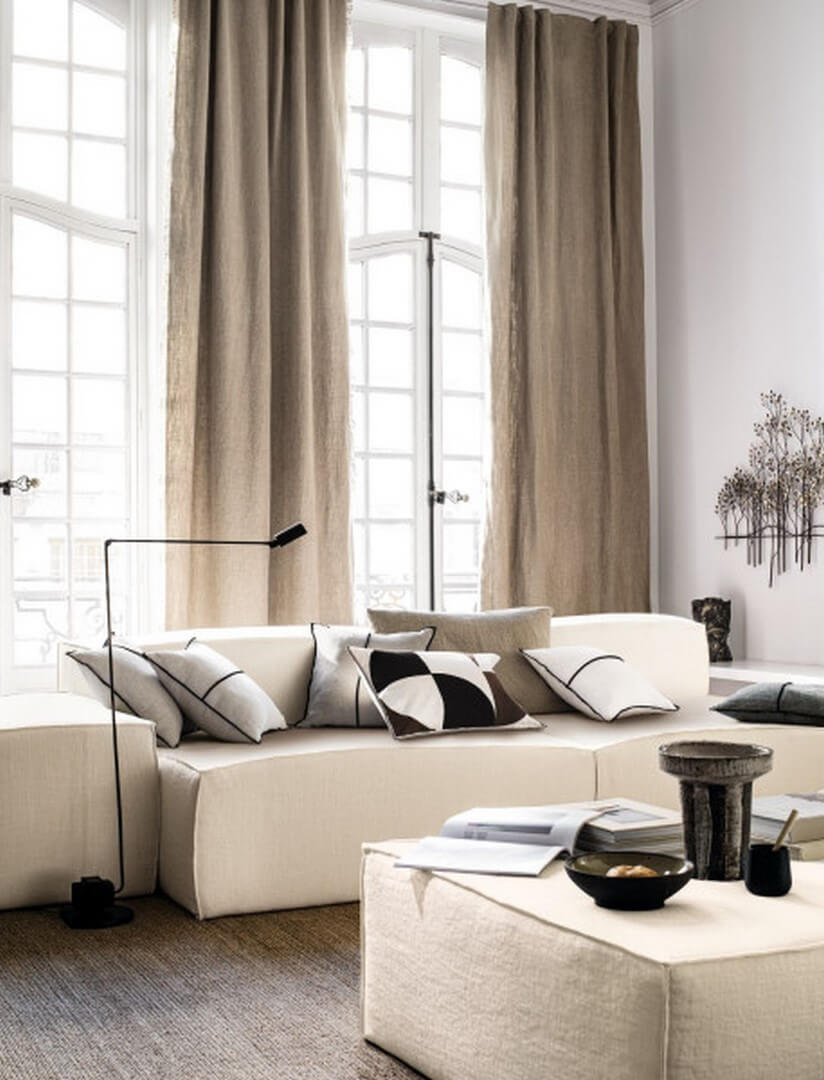 Tkanina lniana Casamance 47520985 Saline