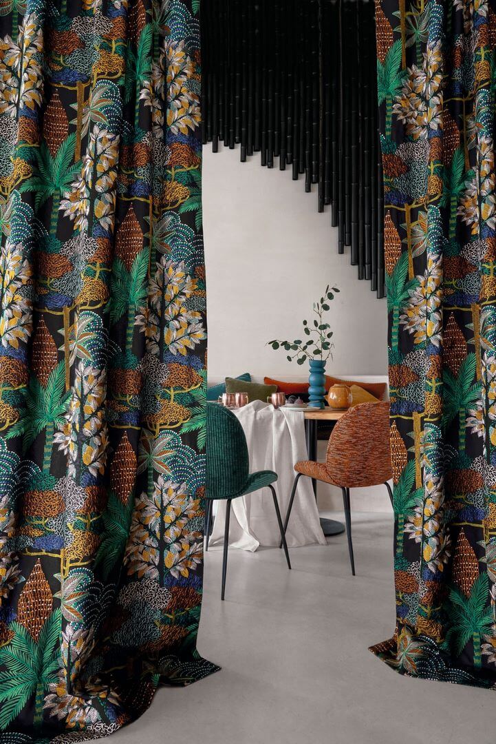 Tkanina w egzotyczne wzory Casamance 49720127 Voyage Imaginaire