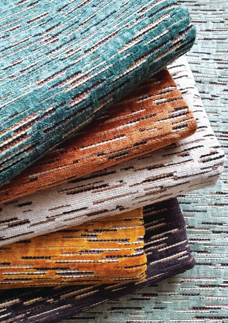 Tkanina z prążkami Casamance 49770105  Lullabird Voyage Imaginaire