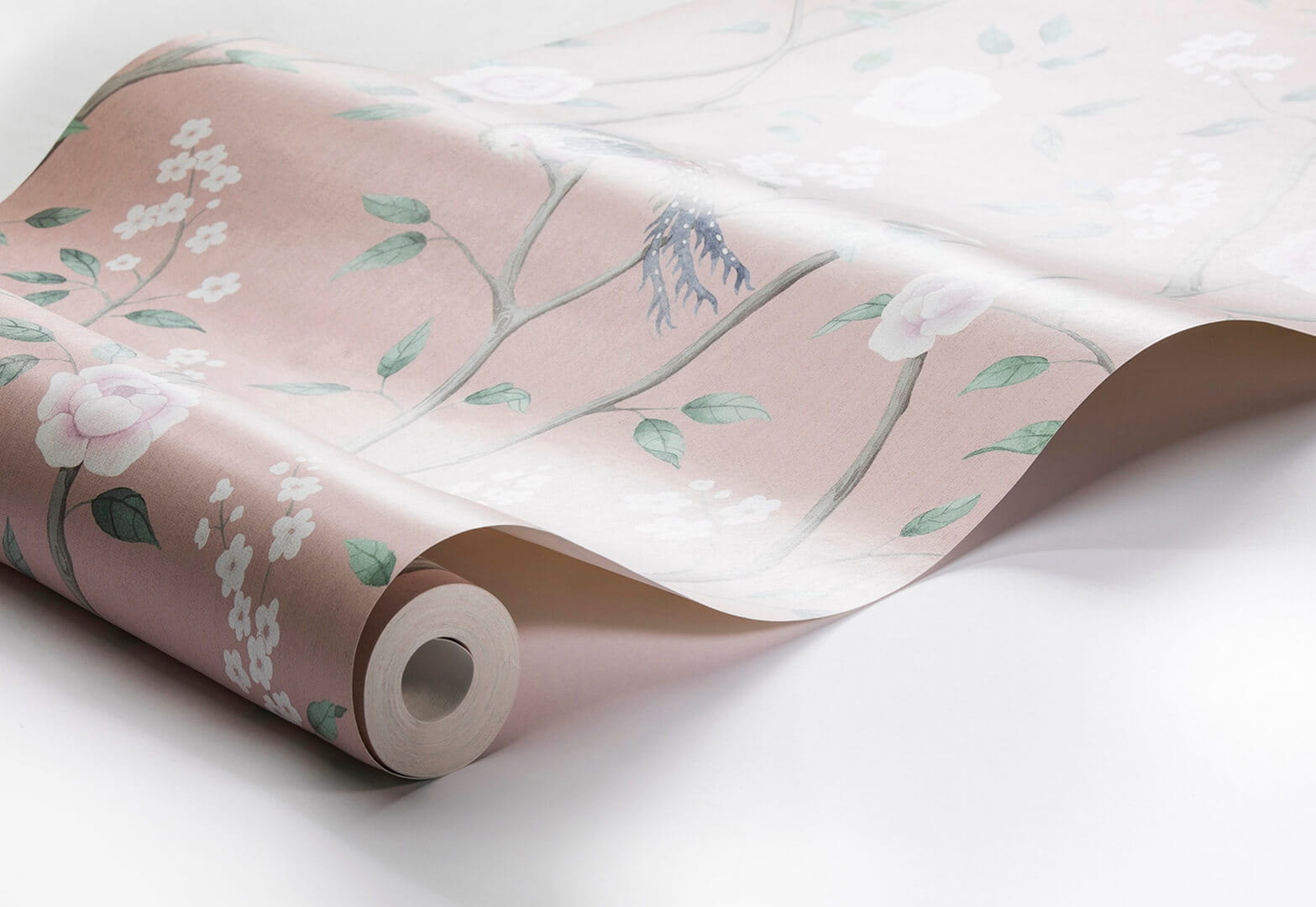 Tapeta botaniczna w stylu chinoiserie Boras Tapeter Paradise Birds 1901 Dreamy Escape