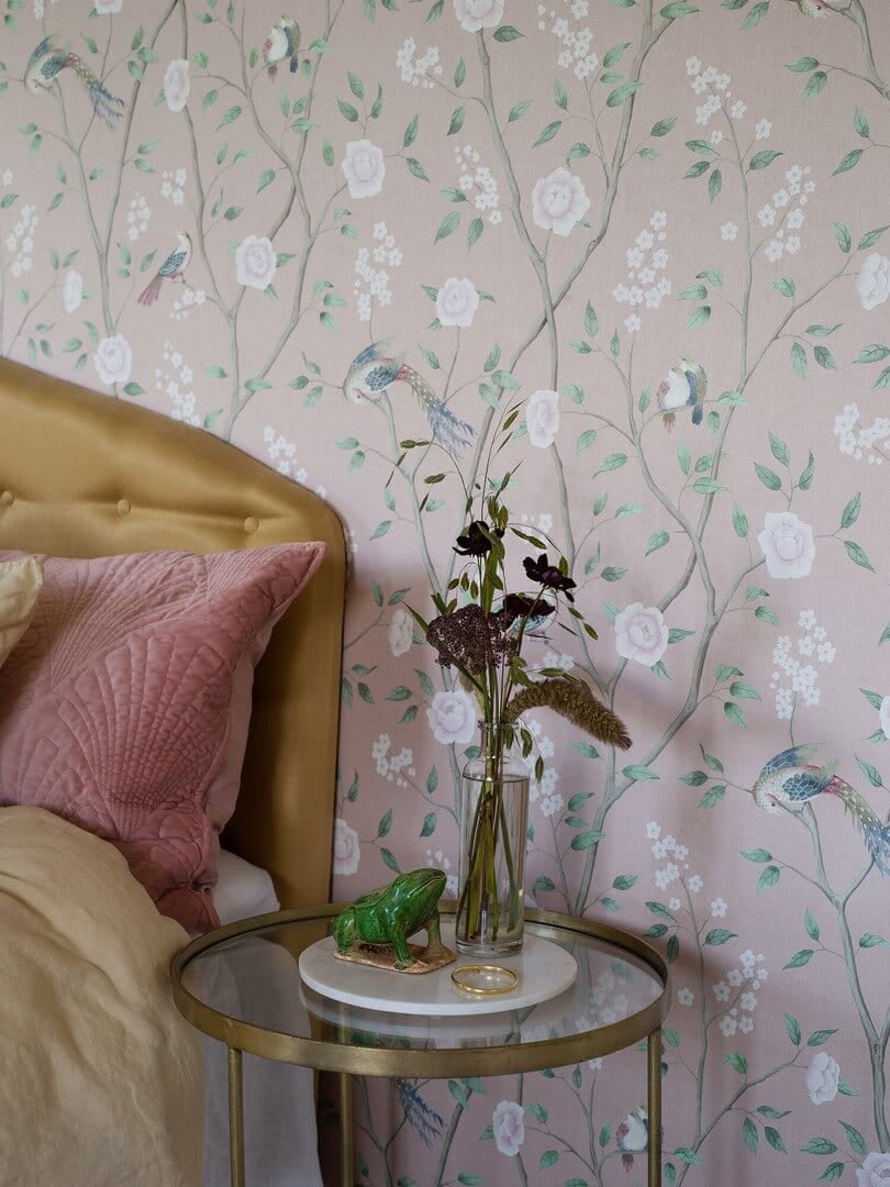 Tapeta botaniczna w stylu chinoiserie Boras Tapeter Paradise Birds 1901 Dreamy Escape