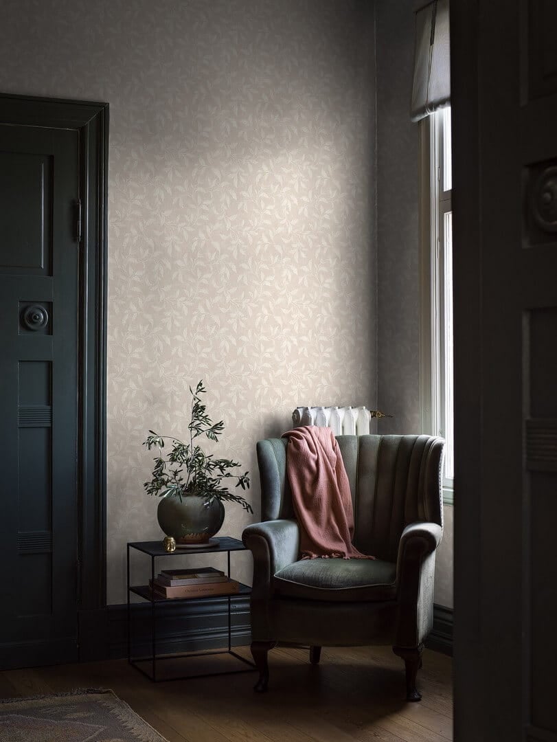 Tapeta liście Boras Tapeter Rosewood Night 1906 Dreamy Escape