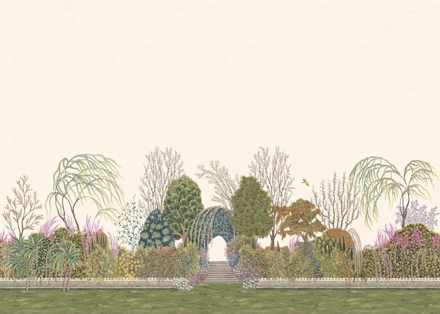 Mural botaniczny ogród Cole & Son Reverie 120/4011 The Gardens (zestaw 2 rolek)