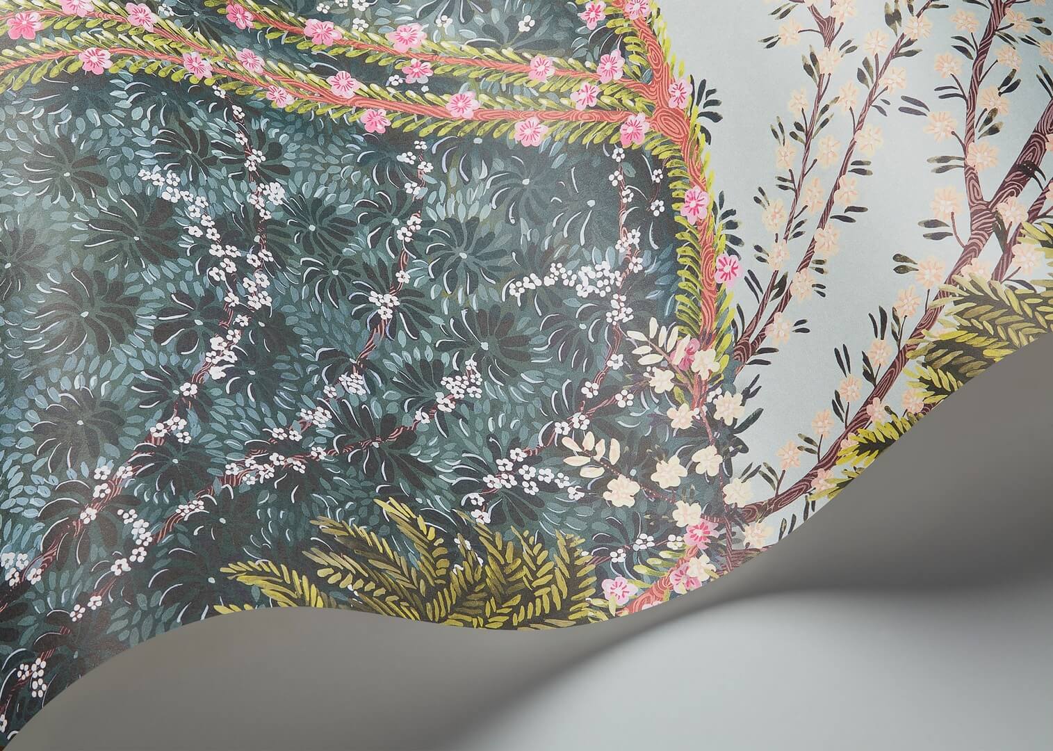 Mural botaniczny ogród Cole & Son Reverie 120/4012 The Gardens (zestaw 2 rolek)