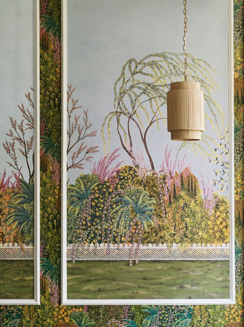 Mural botaniczny ogród Cole & Son Reverie 120/4012 The Gardens (zestaw 2 rolek)