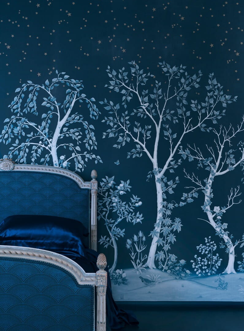 Mural drzewa Cole & Son Seasonal Woods 120/6025 The Gardens (zestaw 2 rolek)